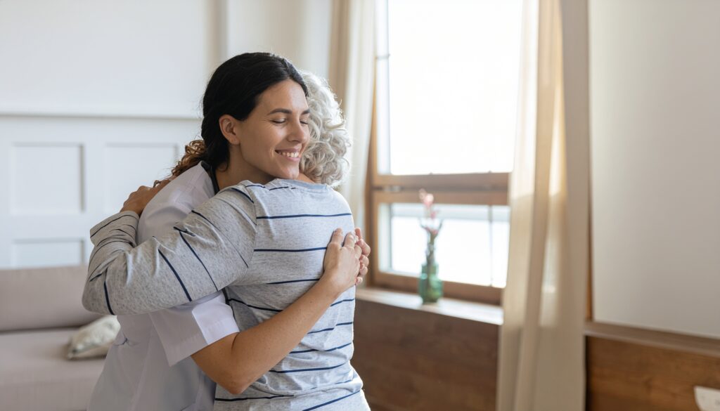 vecteezy comforting embrace doctor and patient 69823673